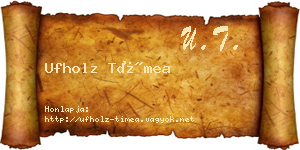 Ufholz Tímea névjegykártya
